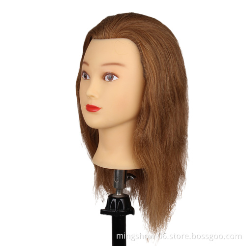 Professional salon Hairdresser Mannequin top quality  head with indian 100% human wigs hair